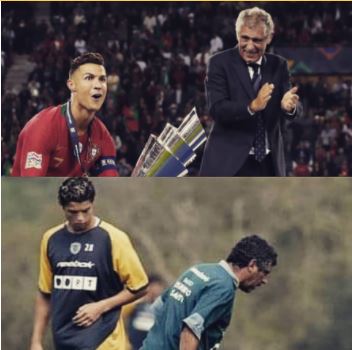 Guilhermina Santos's spouse Fernando Santos and Cristiano Ronaldo